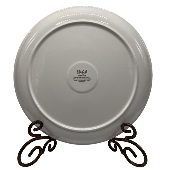 Mikasa Heritage Christmas Story CAB08 Large Round Torte Hordevour Platter 14.5" - Picture 2 of 5